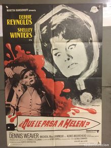 Cinéma: AAB96 QUE LE PASA A HELEN DEBBIE REYNOLDS CURTIS HARRINGTON POSTER ORIGINAL 70X100 ESTRENO
